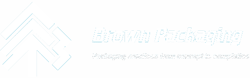 brown packaging transparent logo