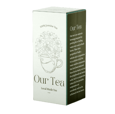 Beverage tea folding carton box