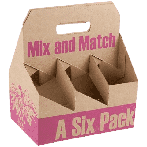 six pack carrier beverage packaging