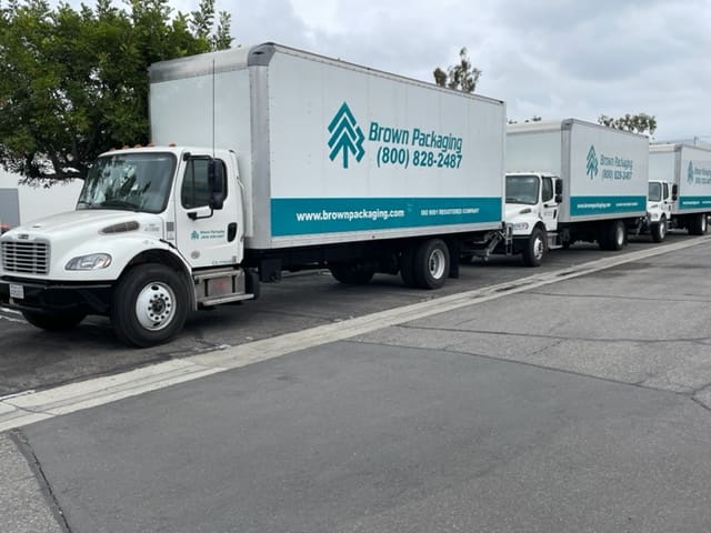 Brown Packaging Trucks