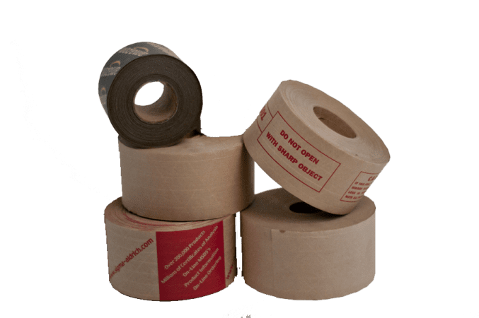 Water activated paper tape