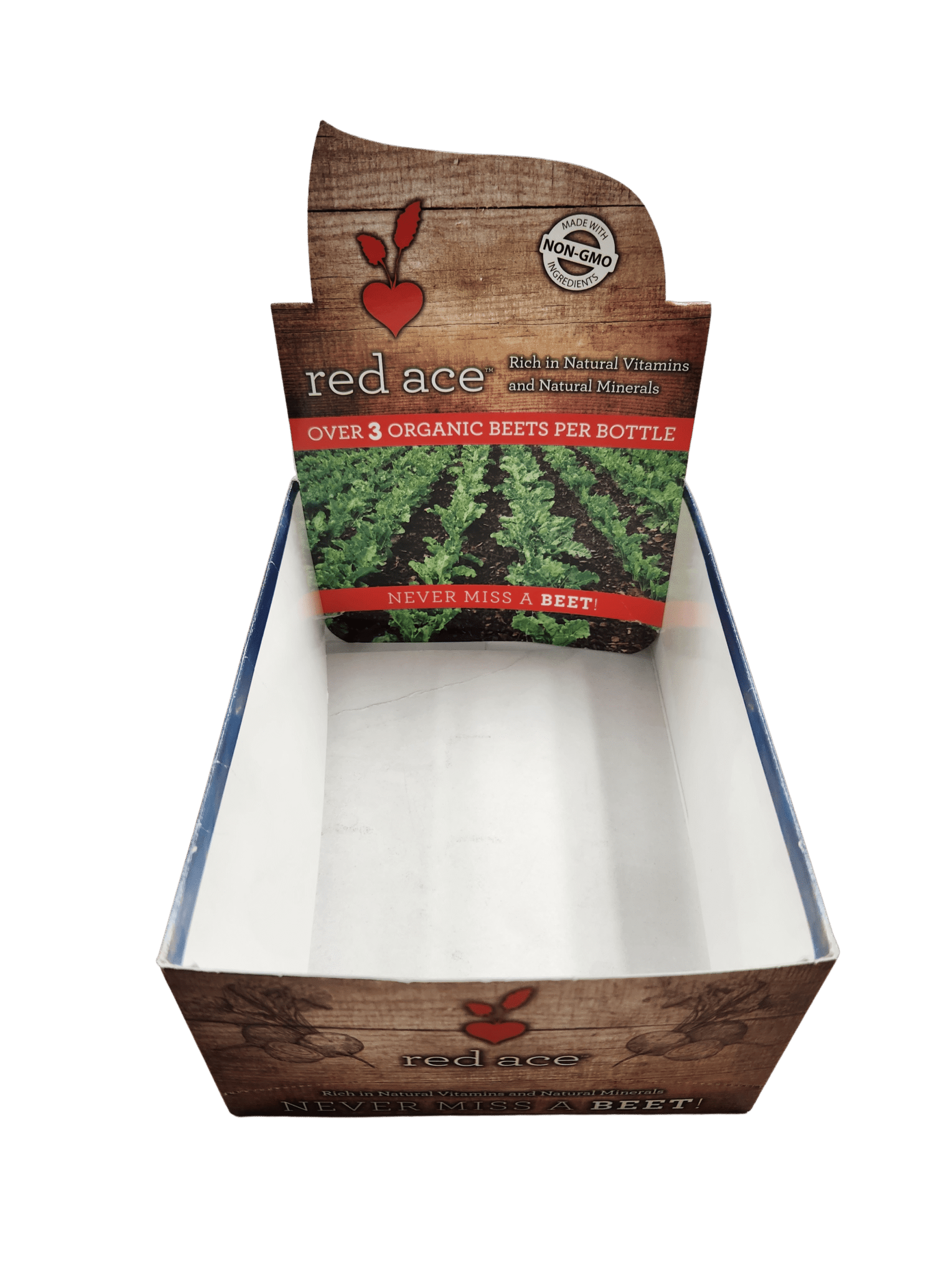 custom printed chipboard shelf box