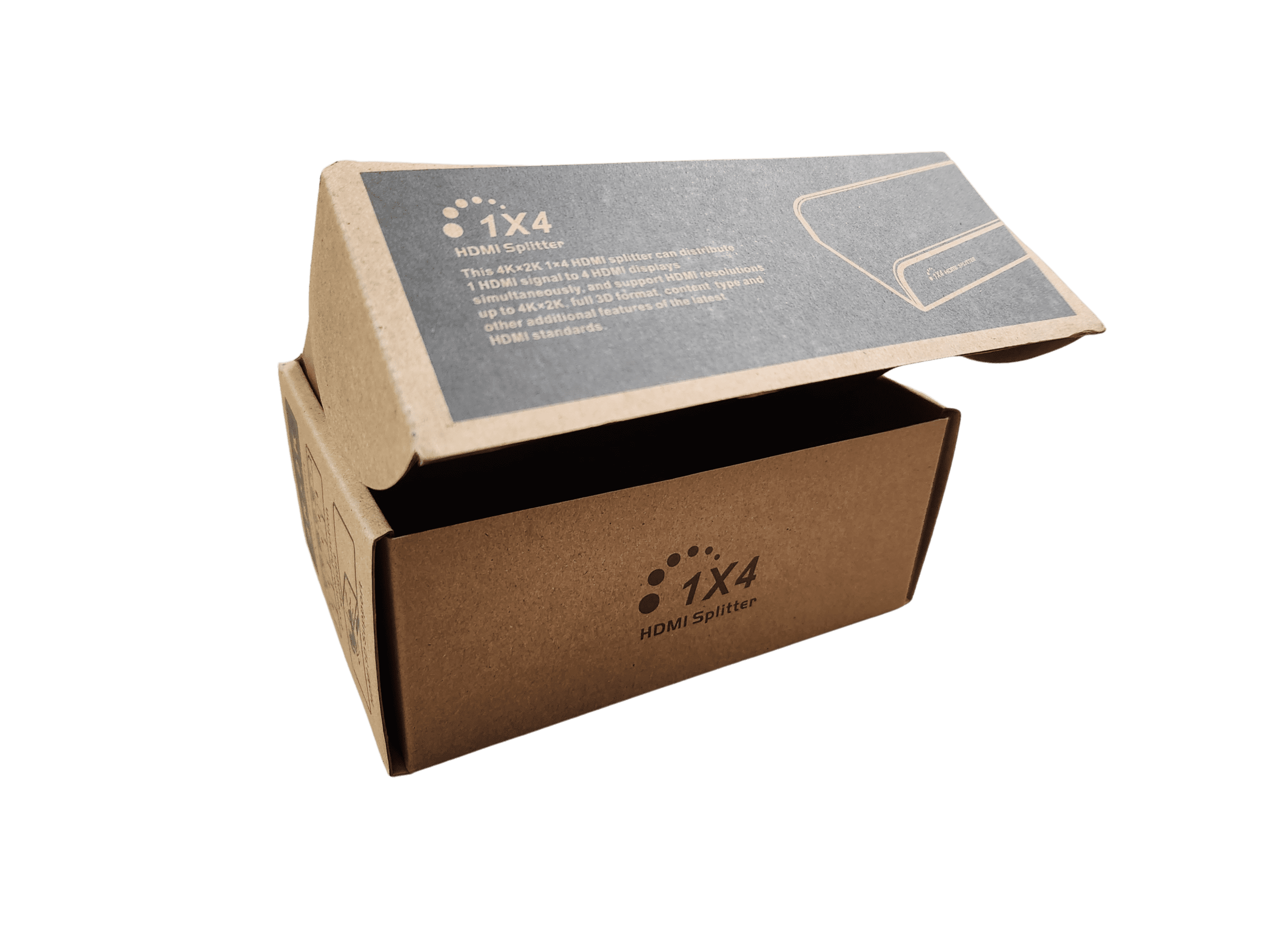 Printed Corrugated RETT box with dusk flaps