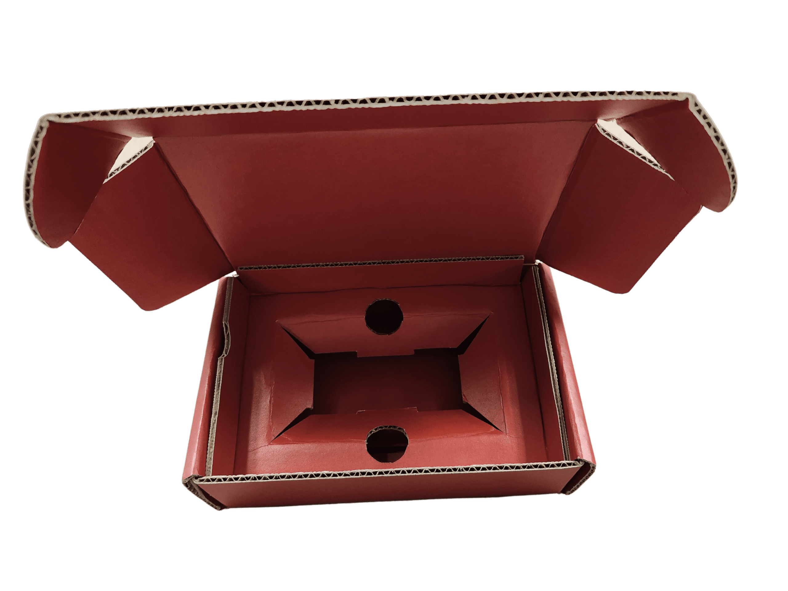 Custom corrugated box with corrugated insert