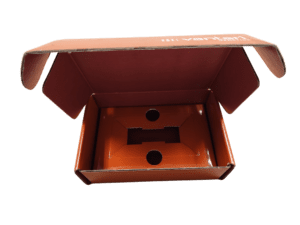 Custom corrugated box with corrugated insert