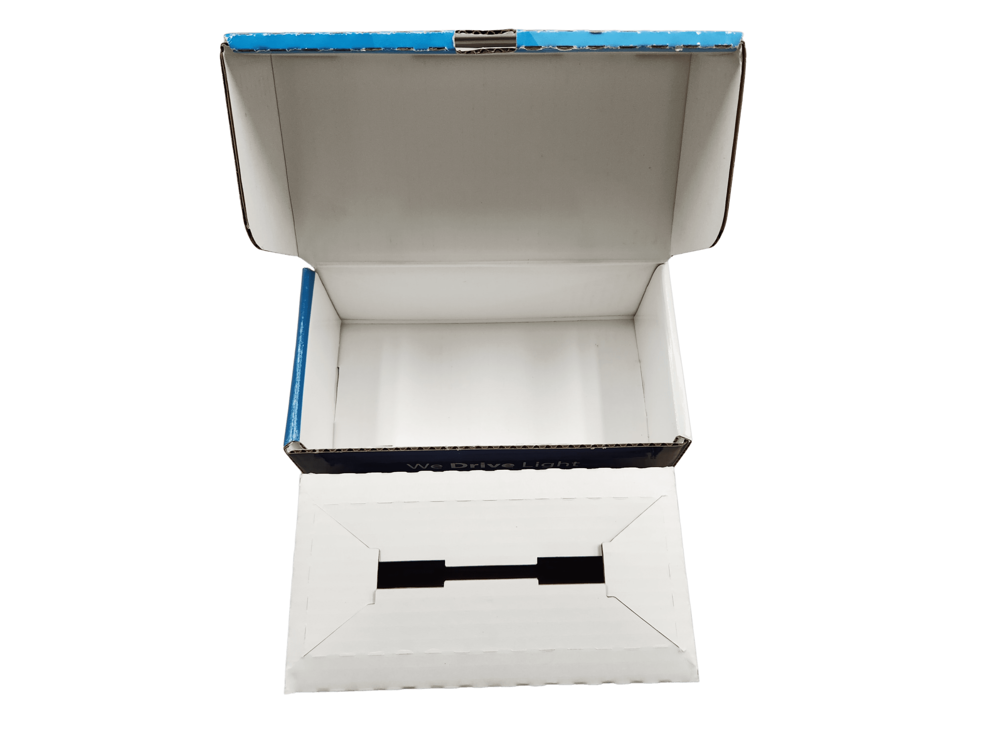 Custom corrugated box with corrugated insert