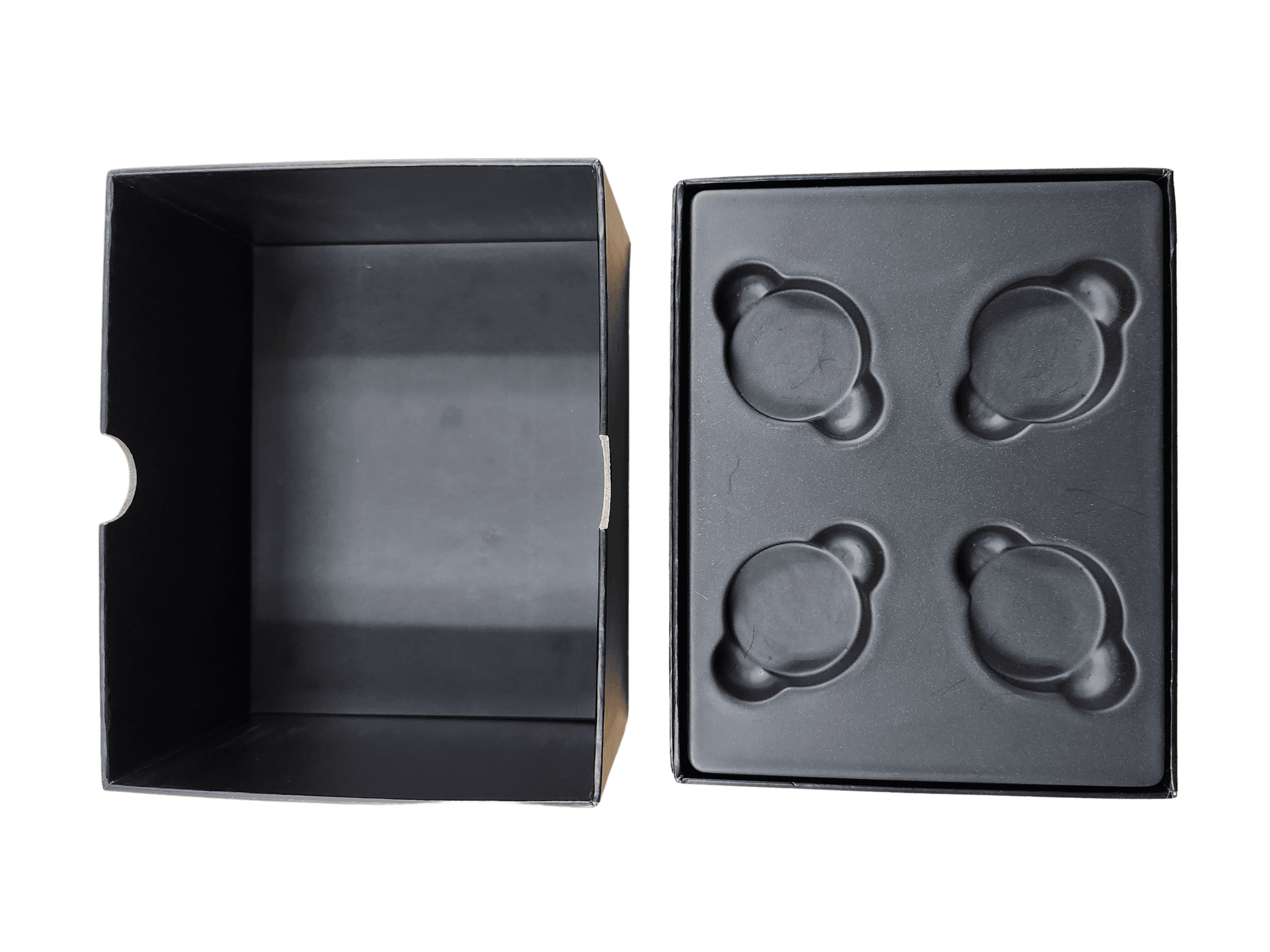 Rigid box with thermoform tray