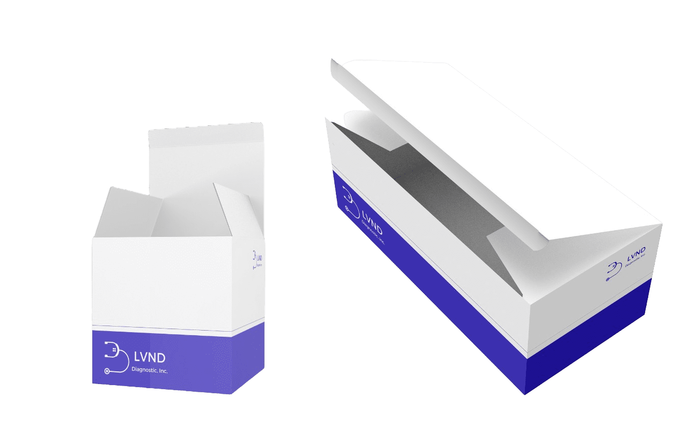 Custom Auto bottom folding carton with one color print