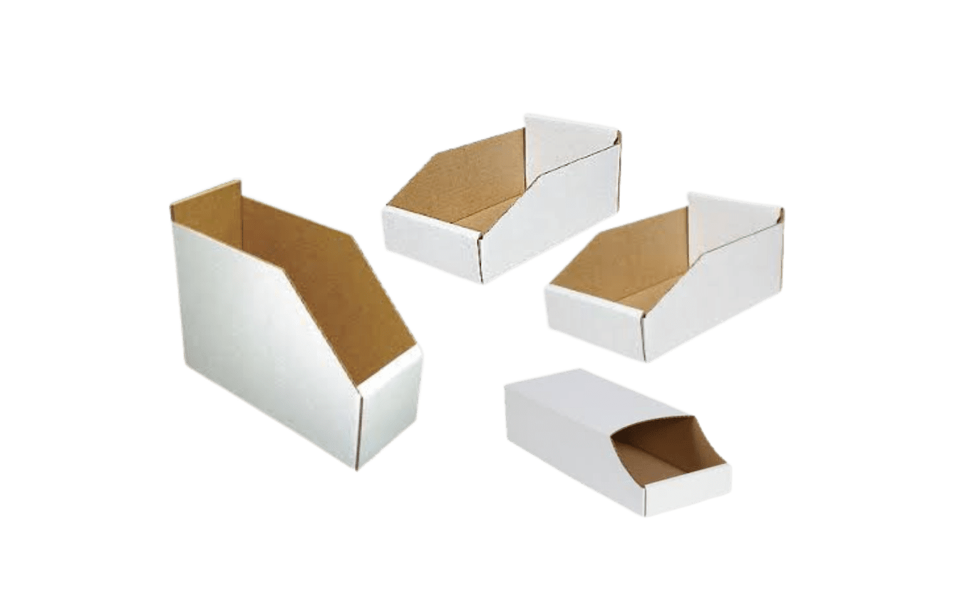 Corrugated box bins