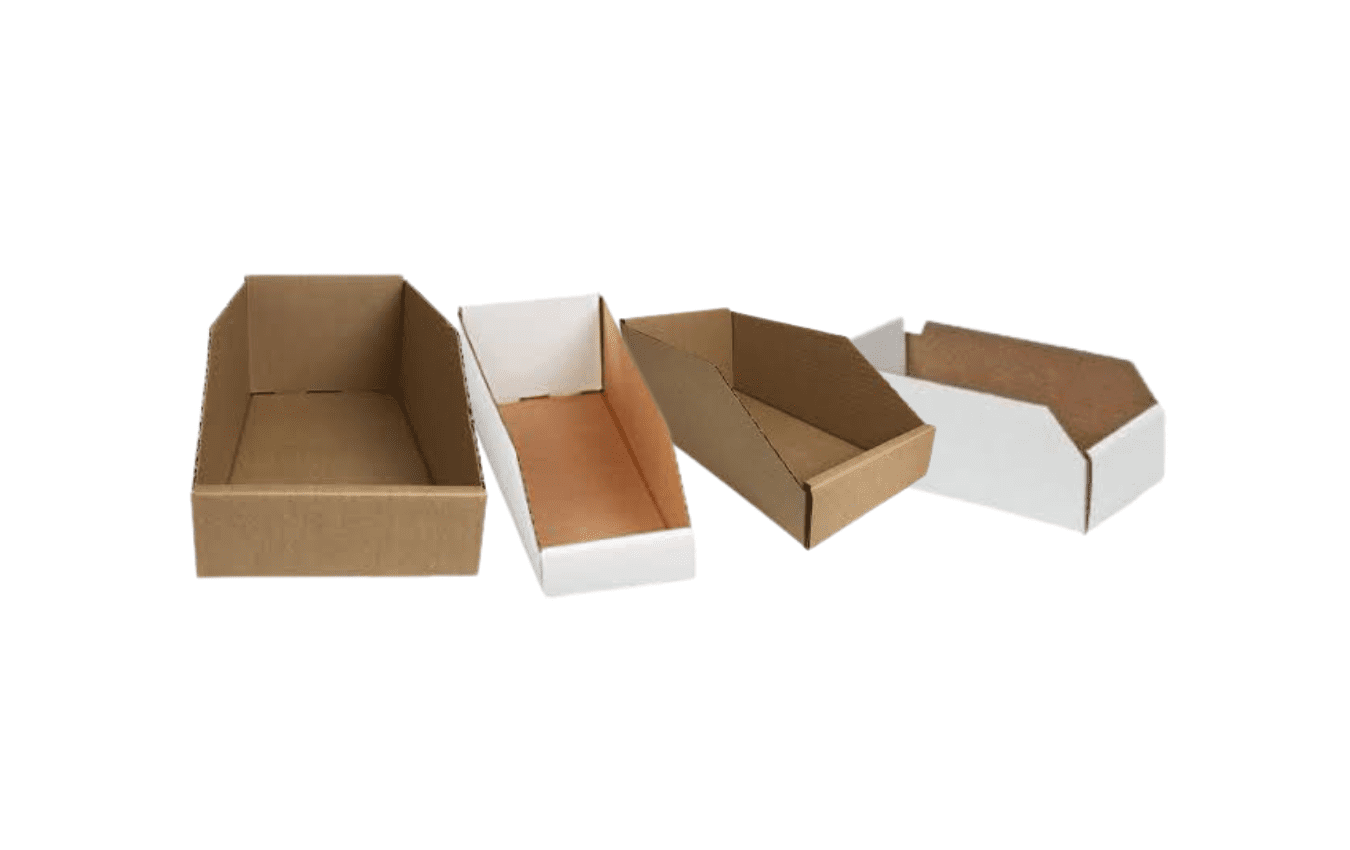 Corrugated box bins