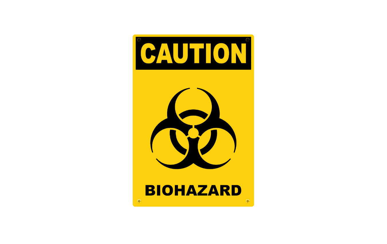 biohazard label