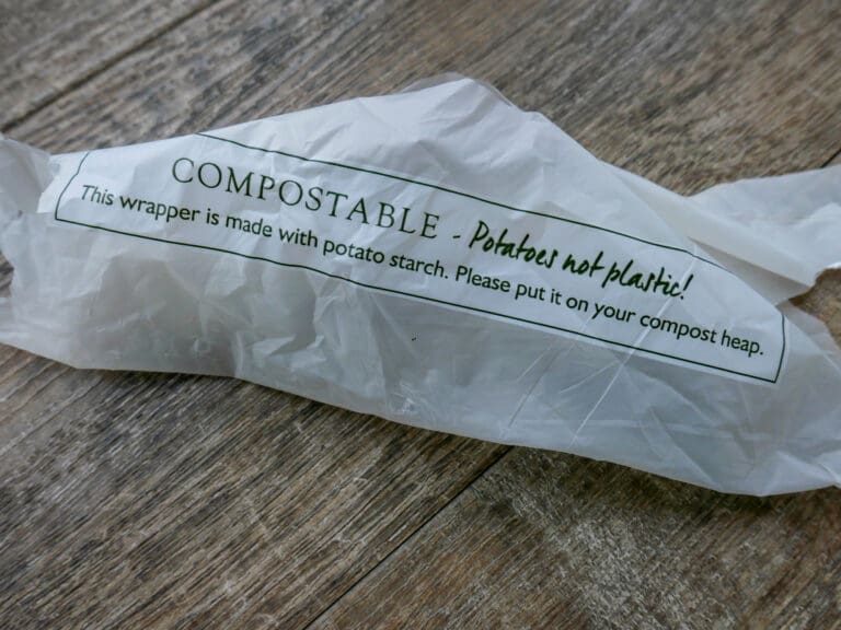 Potato starch compostable wrapper