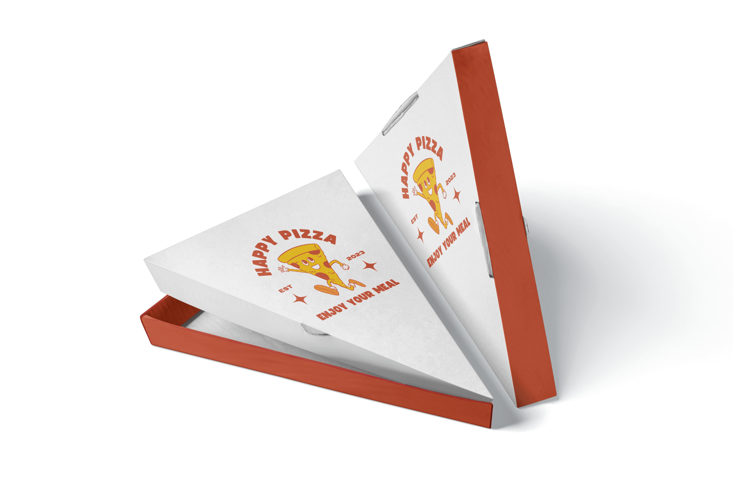 Sliced Pizza Box With Print