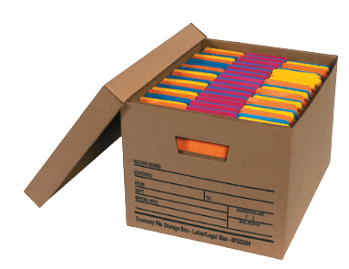 Economy File Storage boxes with lids