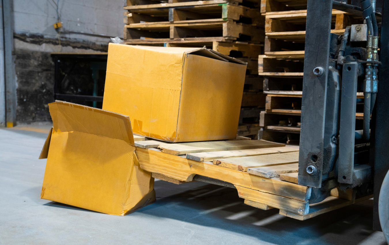 Damaged Corrugated box