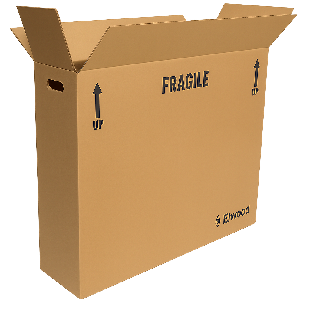custom full overlap corrugated bike shipping box with print