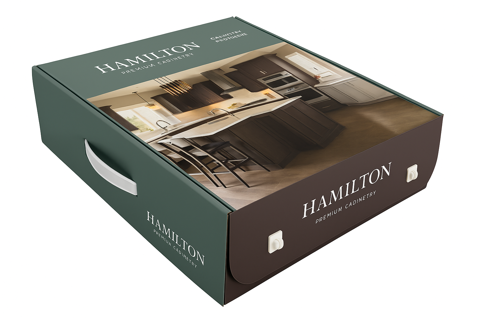 custom printed corrugated box, full overlap (FOL box, furniture packaging