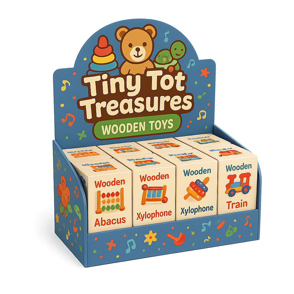 custom counter top point of purchase (POP) display, custom printed folding carton box, toy packaging
