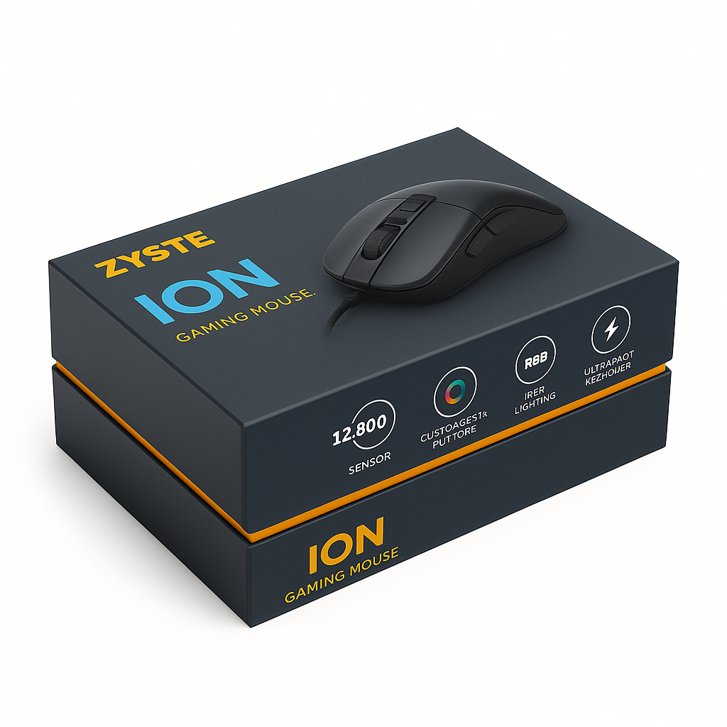custom printed two piece rigid box, electronic packaging