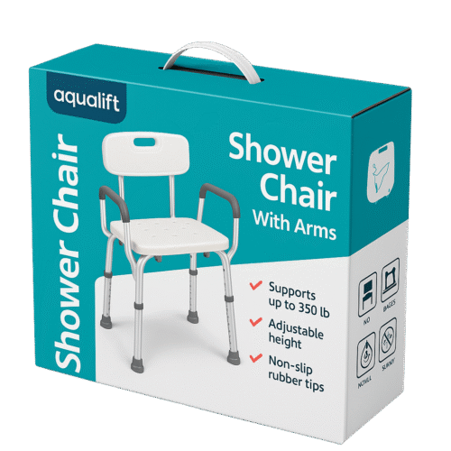 custom printed corrugated box with handle