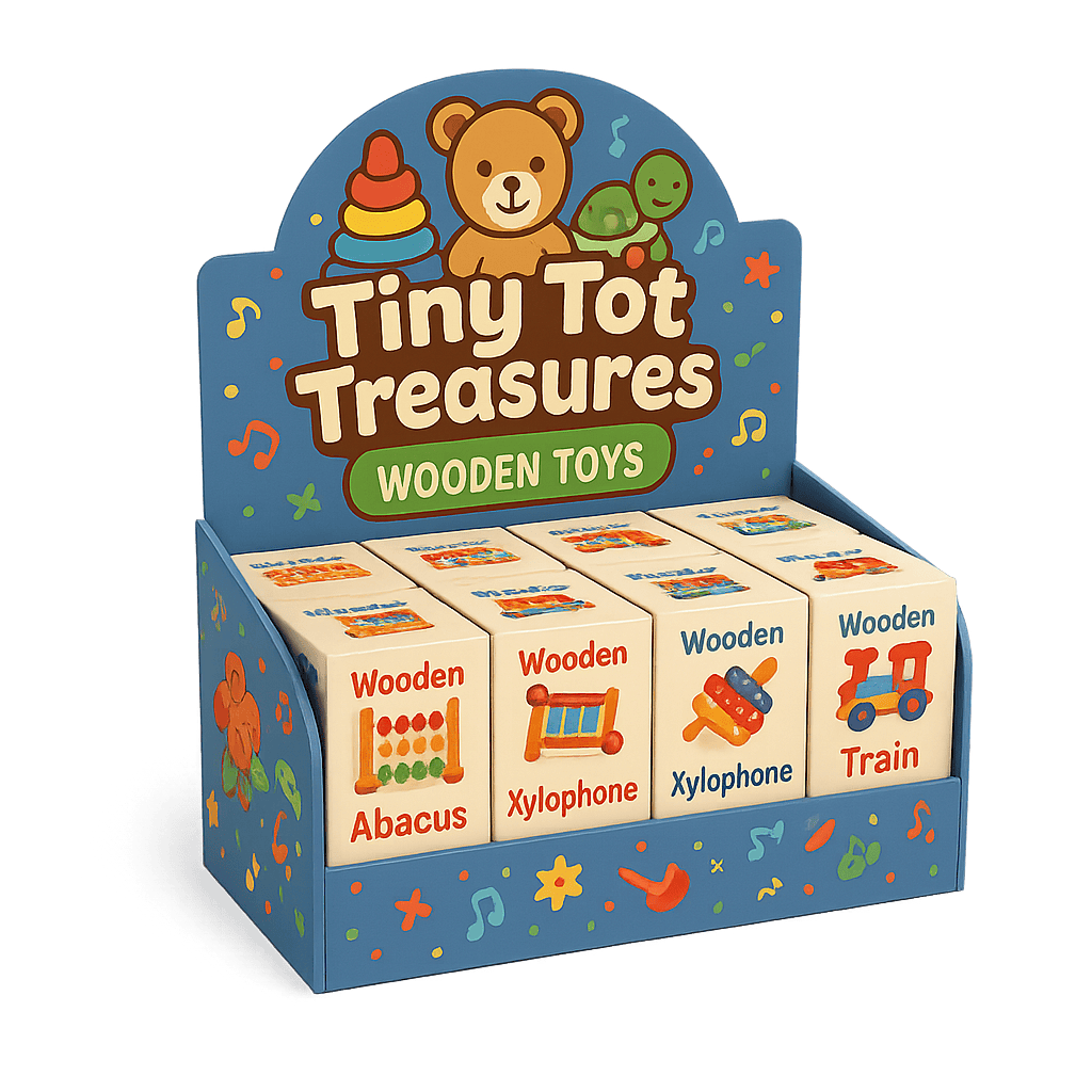 custom counter top point of purchase (POP) display, custom printed folding carton box, toy packaging