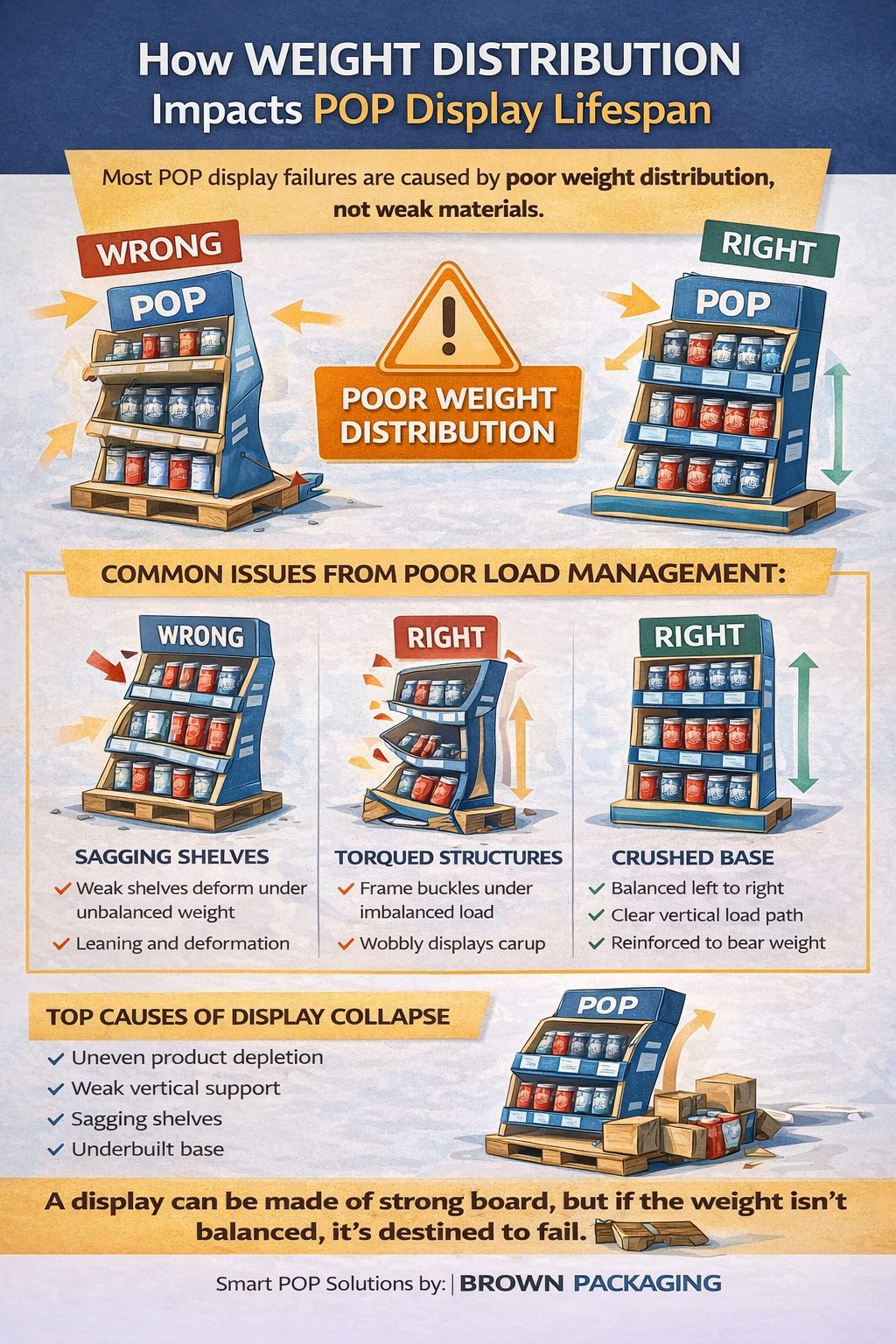 How Weight Distribution Impacts POP Display Lifespan