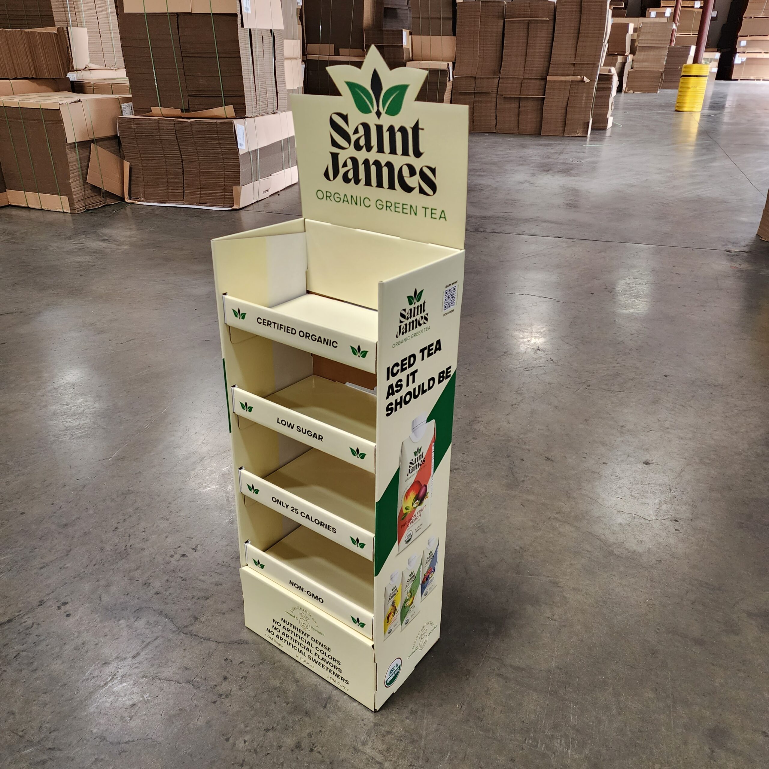 custom printed floor display