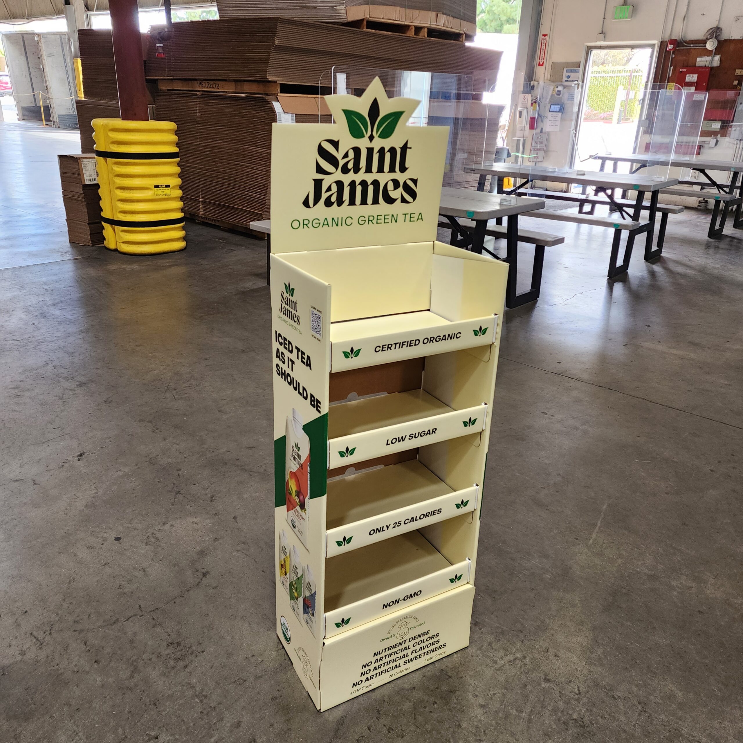 custom printed floor display