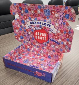 Custom Corrugated Box RETT Mailer with dust flaps and cherry locks