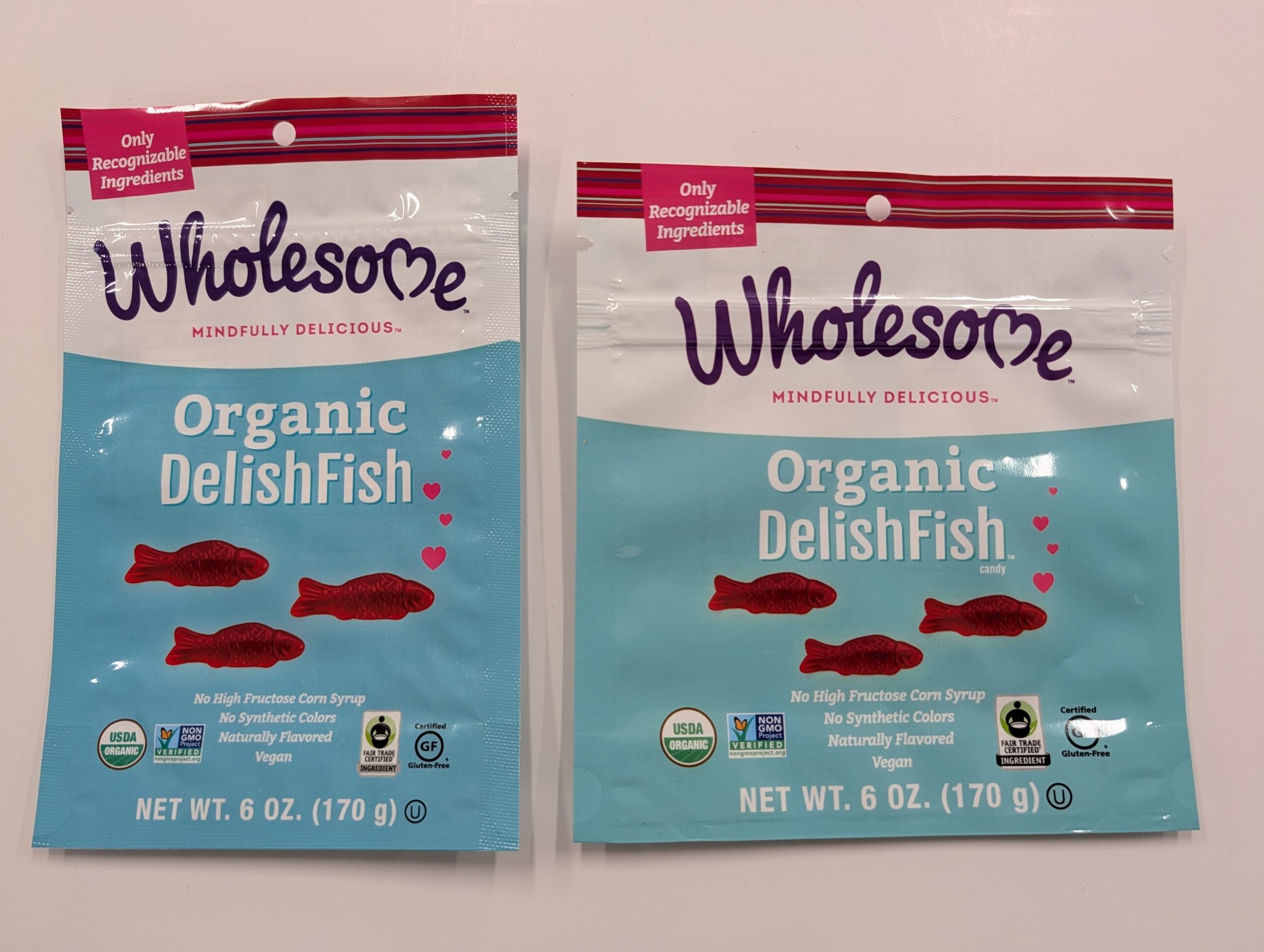 custom printed flat pouches, different sizes