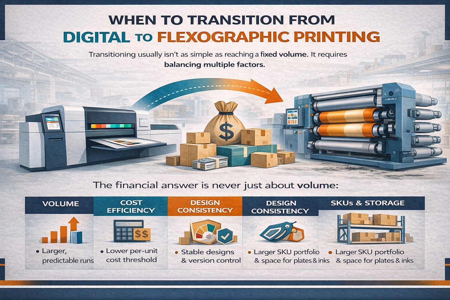 When to Transition from Digital to Flexographic Printing