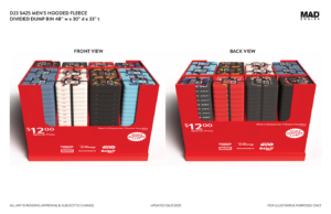 Custom corrugated trays for retail