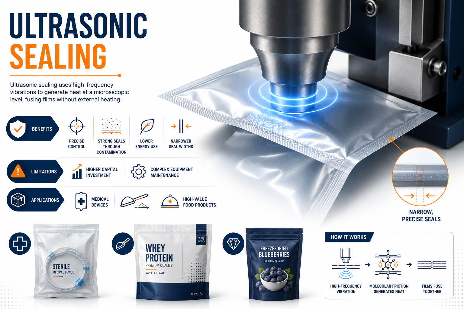 Ultrasonic Sealing Pouches