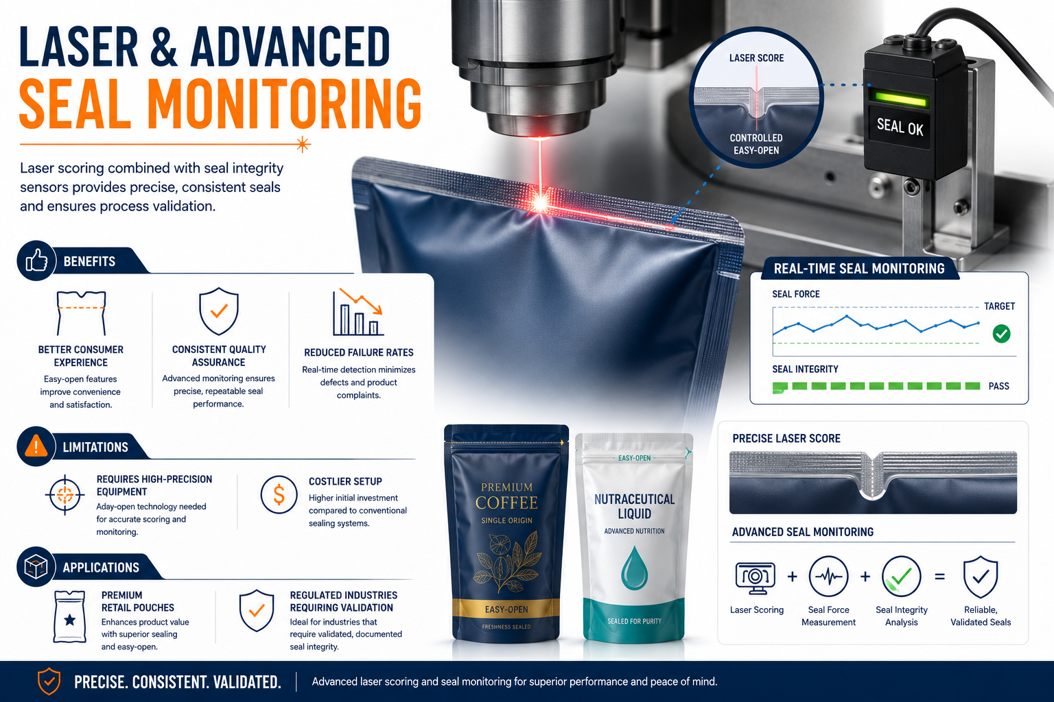 Laser and Advanced Seal Monitoring Pouches