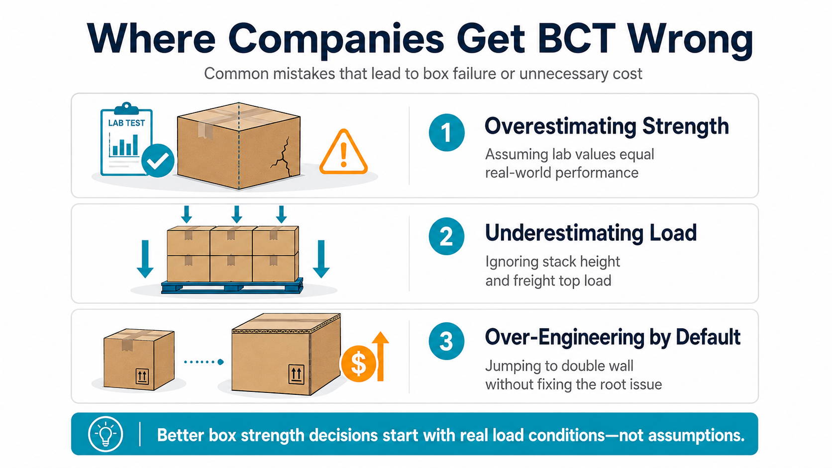 Where box design mistakes happen