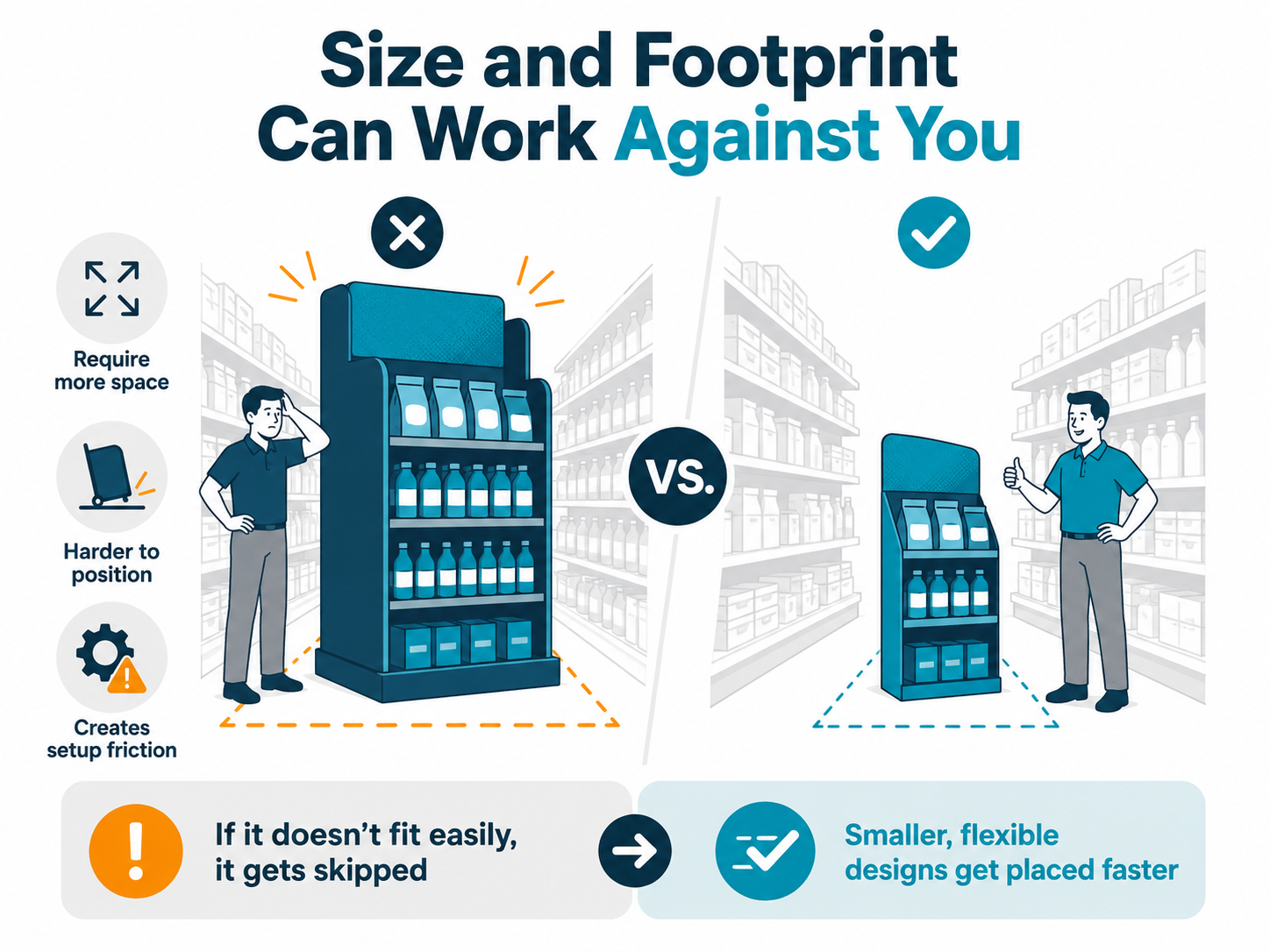 POP Display Size and Footprint Can Work Against You