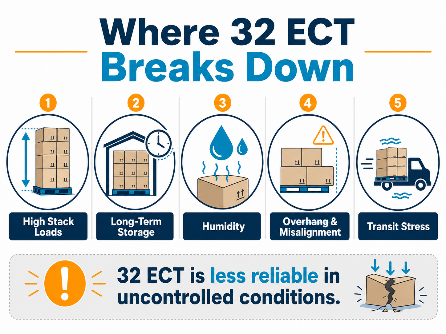 32 ECT reliability breakdown infographic