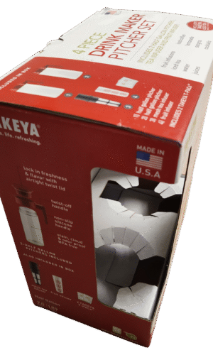 Custom retail product box with corrugated inserts